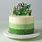 Happy Birthday Green Cake