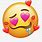Heart Eyes Drooling Emoji