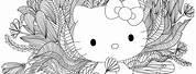 Hello Kitty Coloring Pages for Adults