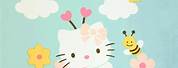 Hello Kitty Spring Background
