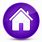 Home Button Icon Purple