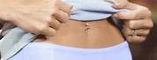 Horizontal Oval Belly Button