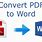 How Convert PDF to Word