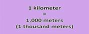 How Many Meters Are in One Kilometer