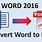 How to Change PDF File to Word
