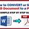 How to Convert Document to PDF
