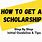 How to Get Scholarships