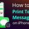 How to Print Text Messages From iPhone