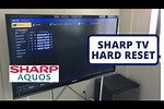 How to Reset a Sharp AQUOS TV without Remote