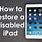 How to Reset iPad Disabled