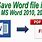 How to Save Word File as PDF