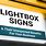 Illuminated Box Sign