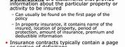 Insurance Contract Parts