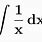 Integral of 1 Over X