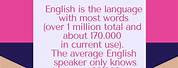 Interesting Facts About English