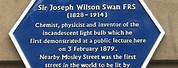 Joseph Swan Blue Plaque