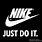 Just Do It Nike Logo Blue