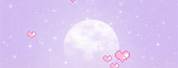 Kawaii Pastel Moon Background