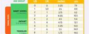 Kids Shoe Size Chart in Cm