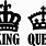 King Queen Crown Silhouette