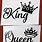 King and Queen Crown Stencils