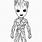 LEGO Groot Coloring Page