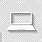 Laptop Icon White