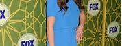Lea Michele Blue Dress
