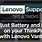 Lenovo Vantage Battery
