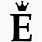 Letter E Crown
