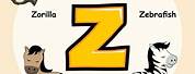 Letter Z Animal Design
