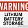 Lithium Battery Placard