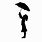 Little Girl Umbrella Silhouette