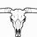 Longhorn Skull Outline