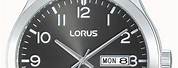 Lorus Black Leather Watch