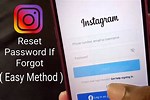 Lost Password to Instagram