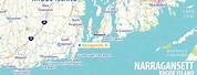 Map of Narragansett Bay RI