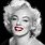 Marilyn Monroe Black White