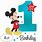 Mickey Mouse First Birthday Printables