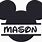 Mickey Mouse Head Decal
