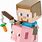 Minecraft Steve Pig