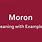 Moron Meaning