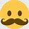 Mustache Man Emoji