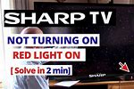 My Sharp TV Won T Turn On