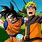 Naruto and Goku in Fortnite