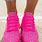 Neon Pink Shoes