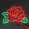 Neon Rose Sign