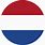 Netherland Flag Icon Round