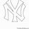 New York Yankees Logo Stencil