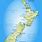 Nieuw Zeeland Kaart